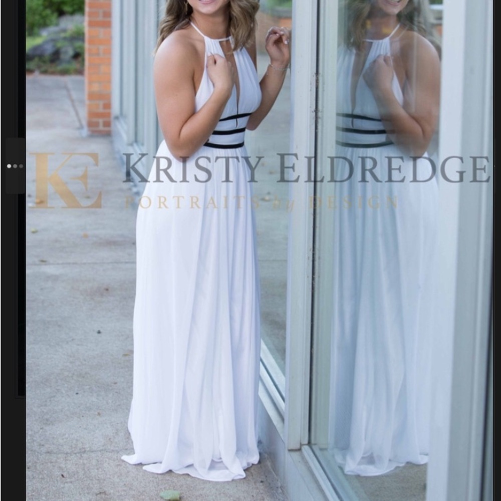 White Maxi Dress with cutouts
